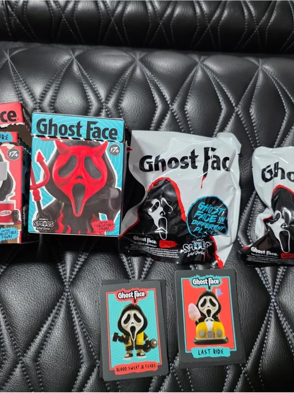 Ghost Face Kids Blind Bag Collectible Set - Black & Red